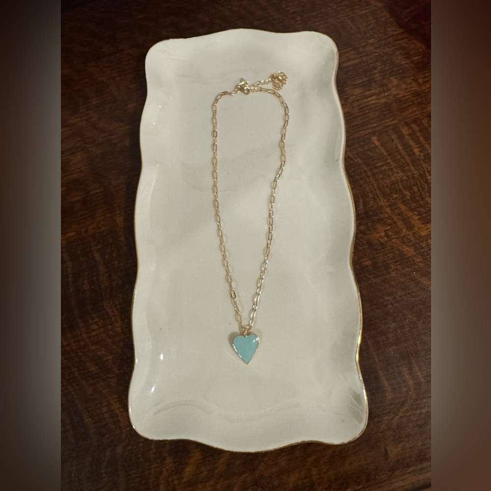 Erin McDermott Carolina Blue Heart Necklace